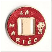 Embellissement Scrap Passe-Ruban Rond La Mariée
