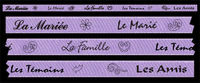 Embellissement Scrap Ruban Imprimé Les Mariés...