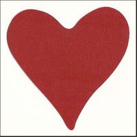 Embellissement Scrap Page Coeur Fin