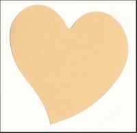 Embellissement Scrap Page Coeur Pointu