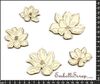 embellissement en français pour le scrapbooking Fleurs d'hiver, en Carton