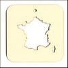 embellissement en français pour le scrapbooking La France évidée en Carton