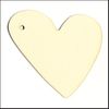 embellissement en français pour le scrapbooking Coeur Asymétrique en Carton