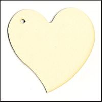 Embellissement Scrap Coeur Pointu en Carton