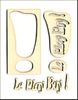 embellissement en français pour le scrapbooking Exclamation Le Play Boy, en Carton bois