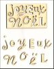 embellissement en français pour le scrapbooking Joyeux Noël petit format en Carton