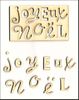 embellissement en français pour le scrapbooking Joyeux Noël petit format en Carton