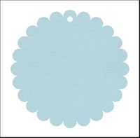 Embellissement Scrap Page Ronde Petit-Beurre, en Papier