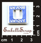 Embellissement Scrap Passe-Ruban Carré Un Jour Unique