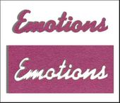 Embellissement Scrap Mot Emotions en Feutrine