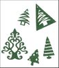 embellissement en français pour le scrapbooking Forêt de Sapins de Noël en Feutrine