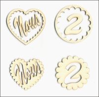 Embellissement Scrap Nous 2 en Carton