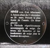 Embellissement Scrap Définition de l'Hiver en Transparence givrée