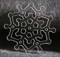 Embellissement Scrap Grand Flocon en transparence