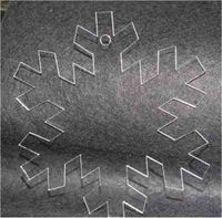 Embellissement Scrap Page Flocon en Transparence