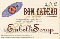 Embellissement Scrap Bon Cadeau