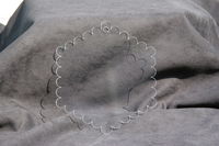 Embellissement Scrap Page Hexagonale Petit-Beurre, en Transparence