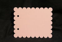 Embellissement Scrap Page Rectangulaire Courte Petit-Beurre, en Papier