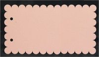 Embellissement Scrap Page Rectangulaire Longue Petit-Beurre, en Papier