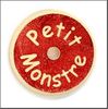 embellissement en français pour le scrapbooking Rondelle Petit Monstre