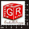 Embellissement Scrap Cube Grandir, Rire, Jouer