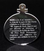 Embellissement Scrap Définition de Noël en Transparence givrée