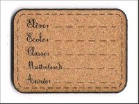 Embellissement Scrap Etiquette 